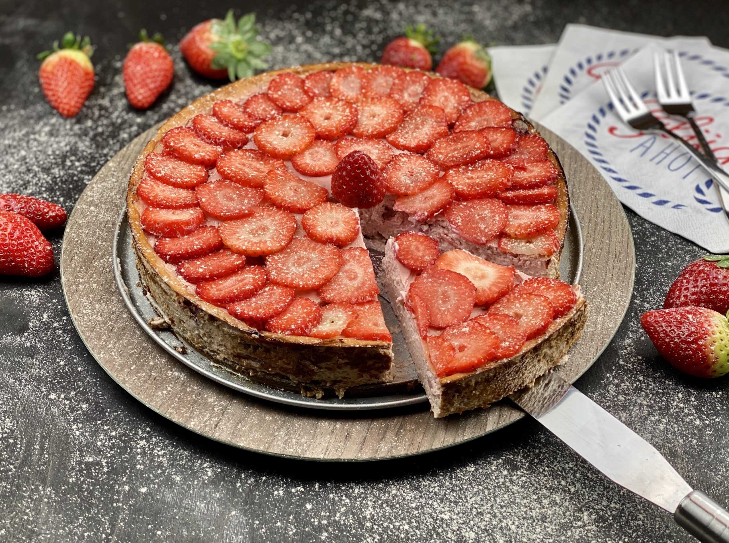 Read more about the article Strawberry Cheesecake Recipe